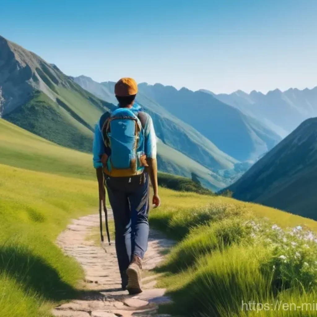 미니멀리즘 경제학의 사회적 영향 - **Prompt:** A young adult, gender-neutral, stands at a crossroads. To their left, a subtle, slightly...